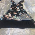 Size XS Coco + Jaimeson Black Floral Sundress Lace Up Front Low Back Shark Bite Photo 4