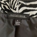 Notations  Suit jacket.  Animal Print. Zebra print.  Size Large. Photo 3