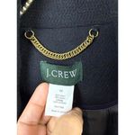 J.Crew Black Wool Blend Button Down Belted Trench Coat - Size - 12 Photo 3