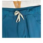 FIGS Pants Womens Large Tall Teal Technical Collection Scrub Drawstring Pockets Photo 2