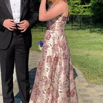 City Vibe Pink Jacquard Dress Photo 0