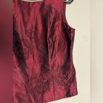 Ann Taylor EUC Red and Black Beaded 2 Piece Matching Outfit size 8/8P Photo 2