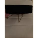 Frenchy of California Black Floral Velvet‎ Evening Shoulder Bag Photo 5