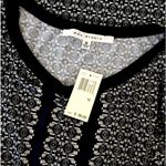 Max Studio  Size Medium Black Blue and White patterned Dress Womens NWT Photo 3