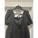 SheIn Womens Fairy Grunge Babydoll Top Size XL Black Witchy Preppy Coquette Photo 3