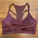 Gymshark  GS Power Sports Bra Cherry Brown Print Light Support Size XS Photo 2