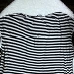 Evereve Black and White Striped Sleeveless Top Photo 5