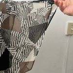 Style & Co Vtg 90s womens geometric zebra print top S avante garde grunge steampunk new Photo 7