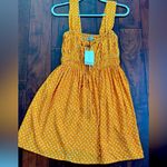 Faithfull the Brand Floral Print Yellow Emita Mini Dress Size 8 NWT Photo 5