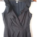 J. Crew 2 Black Cotton Mini Dress Funeral Photo 6