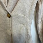 ZARA Wool Double Breasted Tie Waist Shirt Asymmetrical Hem Sz M Photo 6