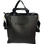 London Fog Sophia Studded Black Tote Bag NWT Faux Leather Gold Hardware Photo 12