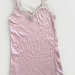 American Eagle VTG  Women Lace Trim Y2K Cami Size L Purple Elena Gilbert Preppy Photo 0