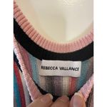 Rebecca Vallance Metallic Stripe Knit Maxi Dress Belted NWT Size M Pink Photo 4