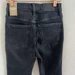 Madewell NWT 10" High Rise Skinny Black Denim Jeans Stretch 25 Petite Photo 7