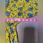 Umgee  hi‎ low hem dress, yellow paisley, ruffled sleeves, size small Photo 9