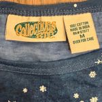 Collections Etc Blue Cardinal Snowflake Long Sleeve Top Women's Size Medium Photo 2