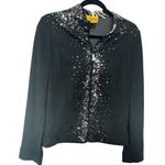 ST JOHN Womens Gray Cardigan Jacket Sequin Embellishments SZ S Petite Party Chic Photo 1
