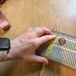 Spartina 449  Daufuskie Island Genuine Leather Natural Linen Wallet Gold Accents Photo 7