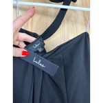 Lulus NWT  Seraphina Black Asymmetrical Column Maxi Dress Dinner Gala Size S Photo 5