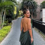 ZARA  Elegant Green One-Shoulder asymmetric maxi Dress evening party Photo 1