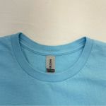 Gildan T-shirt women’s Size Large bright sky short sleeve tee crewneck Photo 1