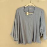 Aerie  Summer House Slouchy Oversized T-Shirt Blue NEW Medium NWT Photo 1