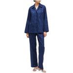 Sleeper NWT Milky Way Sequined Cotton Pajama Set Navy Size M Photo 1