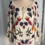 Grace Elements  Multicolor Embroidered Blouse Medium Photo 0