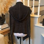 Abercrombie & Fitch Black Lightweight Hooded Cardigan Sweater Size Medium Photo 3
