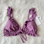 Old Navy Ruffle-Trimmed Triangle String Bikini Swim Top NEW Size Medium Photo 3