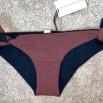Solid & Striped NWT  The Jane Bikini Bottom in Brown Black Size XS Photo 1
