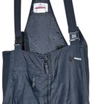  Ski Bib Overalls Obermeyer Wimen Sz 12 Black Snow Pants Vintage Photo 2