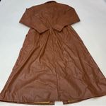 Marissa Webb Faux Leather Shirt Dress Size 10 Brown Photo 3