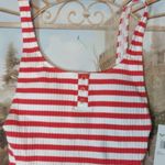 Roxy  hello July red white strip one piece swim size XS Photo 2