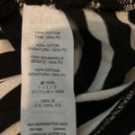 J.Crew  Striped Top With Faux Leather Trim Down Sleeves & Zip Pull Size xxs Photo 7