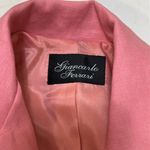 Vintage Giancarlo Ferrari Pink Lined Linen Jacket with Black Piping (8) EUC Photo 3