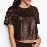 PINK - Victoria's Secret  Sport Shimmer Crop Top NWT Photo 0