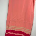 Magaschoni 100% Silk Peach Pink Shift Dress Sz 6 Colorblock Photo 14