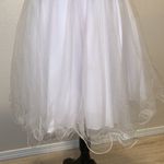 May Queen Couture white short ball gown formal dress Size 8 Photo 2