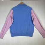 Vineyard Vines Womens Sweater Cotton 1/4 Zip Blue Pink Colorblock Pullover Top Photo 9