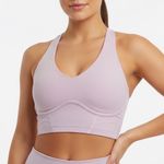 Gymshark  Lavender Purple Seamless Sports Bra Size S Medium Support Workout Photo 0