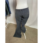 PINK - Victoria's Secret Women's PINK Gray Corduroy Boot Cut Pants Size 8 with Pink Accents Photo 1