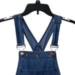 Agapo Agapo Women's Embroidered Denim Overalls Size Small Floral Design Blue Photo 1