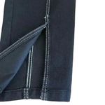 ZARA  Women’s Black Striped Slit High Waisted Skinny Pants SZ 4 #1130 Photo 6