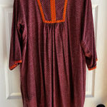 GENERATION‎ Vibrant Red and Green Tunic Pakistan Top Size L Photo 0