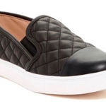Steve Madden  Zaander Quilted Slip‎ on Leather Flocked Fashion Sneaker Women's 6 Photo 0