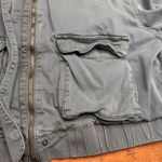 SONOMA Utility Jacket Olive Green Cargo Pockets Zip Front Bomber Style Women XL Photo 2