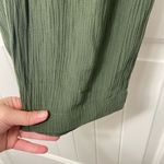 Loft NWOT  women’s high rise straight olive green stretch elastic‎ loose pants S Photo 2