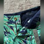 Lilly Pulitzer  Women's The Callahan Short Blue Green Palm Trees‎ Tropical Size 0 Photo 3
